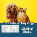 Small Dog Toothbrush, Cat & Puppy Tooth Brushing Kit, Ultra Soft & Mini Head Teeth Brush for Kitten & Tiny Pet, Doggy Toothbrushes Deep Dental Clean, 2 PCS, Graywhite - style: Small dogs & large cats(2pcs,gray-white)