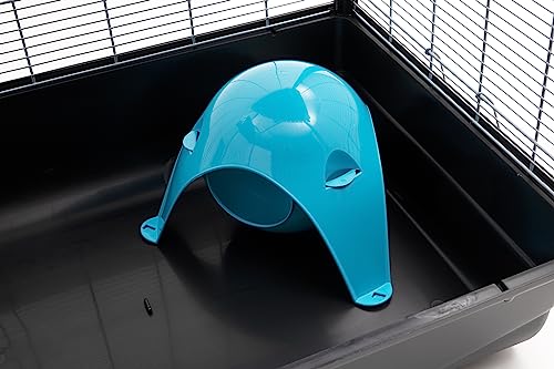 Lixit Igloos and Hideaways for Guinea Pigs, Rats, Mice, Hamsters, Gerbils and Other Small Animals (Blue, Large Space Pod) - color: Blue, size: Large Sapce Pod