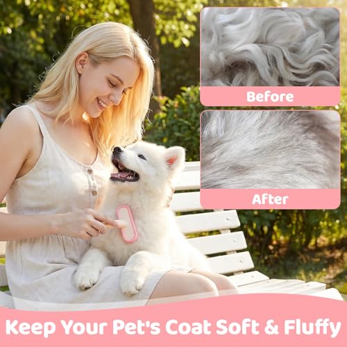 2 Pack Rabbit Brush Pet Grooming Brush for Rabbits Cats | Suitable for Rabbits, Short-Haired Cats, Guinea Pigs, Chinchillas, And Most Small Animals, Helps Keep Their Coat Clean