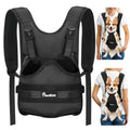Pawaboo Pet Front Carrier Backpacks for Small Medium Dogs | Legs Out Easy-fit,Adjustable Straps,Hands-free,for Travel Hiking Cycling Camping AA-Black XL - color: AA-Black, style: Extra Large (Pack of 1)