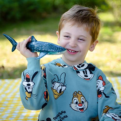 Gemini&Genius Sea Animal Whale Shark Action Figure Wild Shark Model Toy | Soft Rubber Realistic Ocean Shark Educational and Role Play Toys for Kids - color: Whale Shark