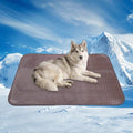 PE Woven Cooling Pad for Extra Large Dogs, 46"x36", L | Chew-Resistant & Non-Slip, Cool-to-Touch, Easy Clean, Foldable & Portable for Indoor Outdoor Crate Car Use - size: L 36"x46"