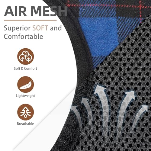 PUPTECK Soft Mesh Dog Harness and Leash Set Pet Puppy Cat Comfort Padded Vest No Pull Harnesses, Navy Blue, S - color: Navy Blue, size: S (NECK: 12", CHEST: 14"-18")