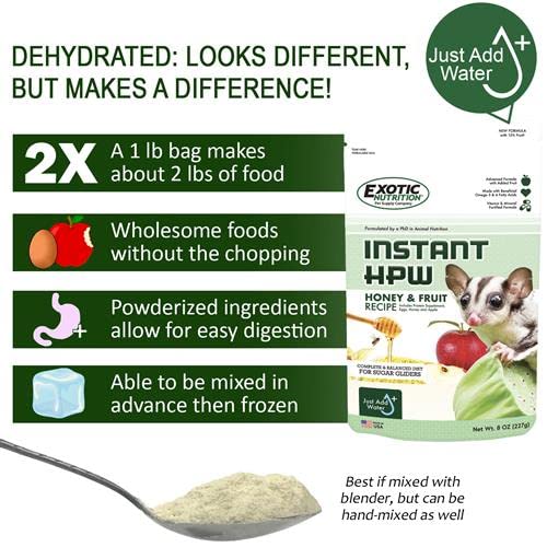 Exotic Nutrition Sugar Glider Complete Food Starter Package - Nutritionally Complete Pellet Diet & High Protein Supplemental Food for Sugar Gliders… (2 Piece Set) - size: 2-Piece Set