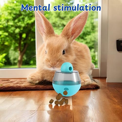 Ferret Treat Ball Interactive Toy Balls for Small Animal, Enrichment Toys Ferrets Dry Food Ball for Ferrets Guinea Pig Rat Chinchilla Hedgehog Bunny, Pet Ferret Accessories (XL, Wiggle) - size: XL