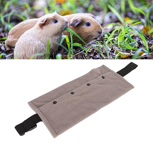 Bearded Dragon Sling Carrier, Soft Warm Reptile Sling Hands Free Lizards Carrier Pouch with Adjustable Strap for Lizard Leopard Gecko Hamster Small Animals(Grey)