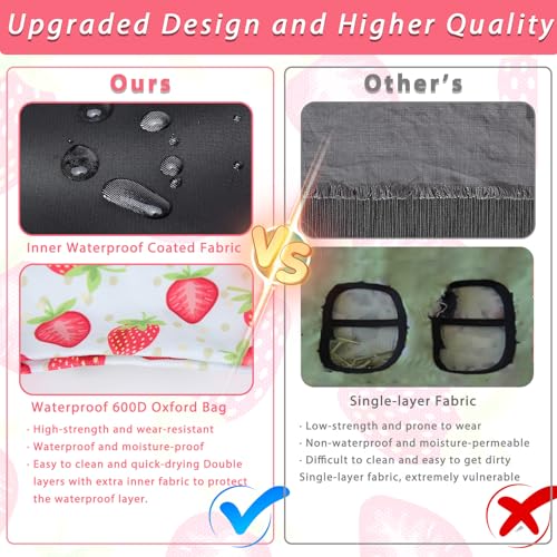 DZWLKJ Guinea Pig Hay Feeder, 600D Polyester, Watermelon, Rabbit Hay Feeder Bag, Guinea Pig, Chinchilla, Hamsters, Small Pets, 1 Pack, Foldable, Lightweight - size: M -11"x 9"x 1"