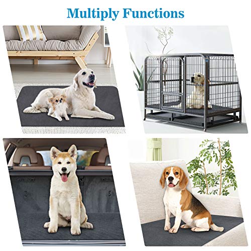 Washable Pee Pads for Dogs, 48"x48" Reusable Pee Pads Non-Slip Dog Pee Pads Heavy Absorbency Puppy Pee Pads Quick Dry Whelping Pads/Waterproof Puppy Training Pad for Playpen, Crate, Floor