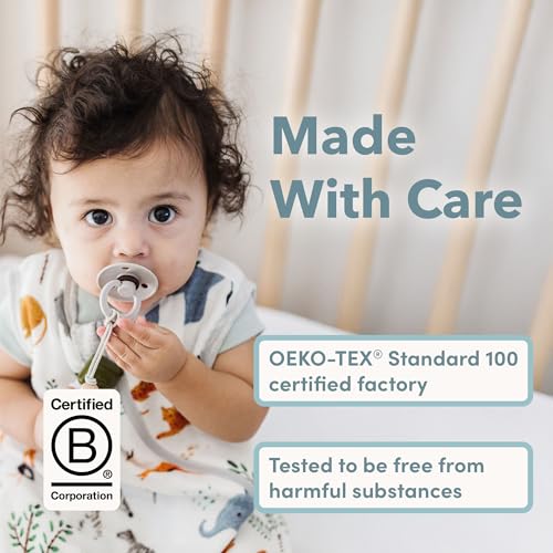 Loulou Lollipop Lightweight Muslin Wearable Baby Blanket Sleeping Bag, Unisex Infant Toddler, 0.5 TOG, 2-Way Zipper Sleepsack - color: Ice Hockey, size: 6-18 Months
