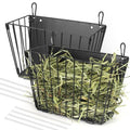 Rabbit Hay Feeder - Guinea Pig Hay Feeder - X-Large Metal Frame Bunny Hay Holder, 9.7x4.7x6.6 inch Guinea Pig Hay Holder for Bunny, Guinea Pigs, Chinchillas, Small Animals (2 Pack) - color: 2-Pack Black