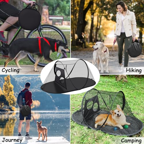 Tailtastic PopUp Cat Tent for Outdoor, Portable Enclosure for Yard & Travel | easy to set up,foldable & lightweight for storage & travel; waterproof material; fine mesh netting keeps bugs out