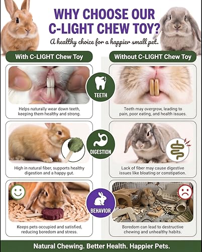 C-LIGHT Guinea Pig Chew Toys, Rotating Spinner + 8 Pcs Timothy, 5 viggies | Hay for Teeth Grind & Digestion, Rust-Proof Aluminum Toy, for Rabbit, Bunny, Chinchilla, Hamster Dental Health (Sliver)
