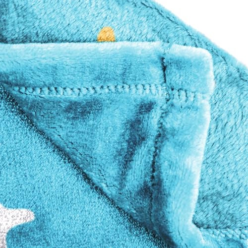 Jay Franco Kids Plush Throw Blanket – Soft & Cozy Fleece Throw for Bedroom & Couch Décor, Official Licensed Product, Blue - Disney Princess Cinderella, 60x90 - Large Blanket - color: Blue - Disney Princess Cinderella, size: 60x90 - Large Blanket