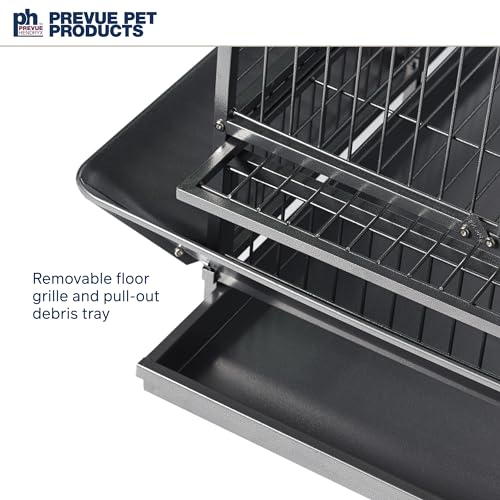 Prevue Pet Products Empire Bird Cage, X-Large, Black Hammertone,46" L x 36" W x 78 1/4" H