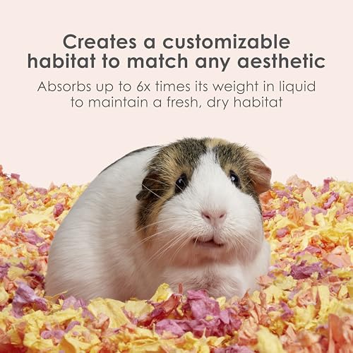 Kaytee Clean & Cozy Colors, Small Animal Bedding with Extreme Odor Control, Sunset, 24.6 Liters - color: Sunset, size: 24.6 Liter