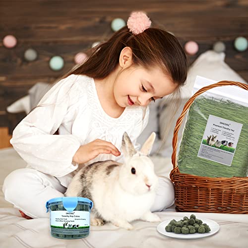 Timothy Hay Cubes, 6oz Small Pet Feed | 100% natural timothy hay cubes, specially for rabbits, sulcata tortoises, guinea pigs - size: 6 Ounce (Pack of 1)