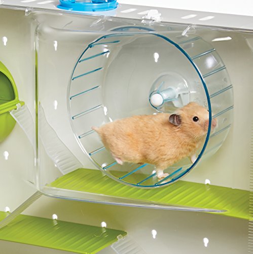 MidWest Homes for Pets Hamster Cage | Awesome Arcade Hamster Home (White) | 18.11 x 11.61 x 21.26 Inch - color: White, size: 18.1"L x 11.4"W x 21.5"H