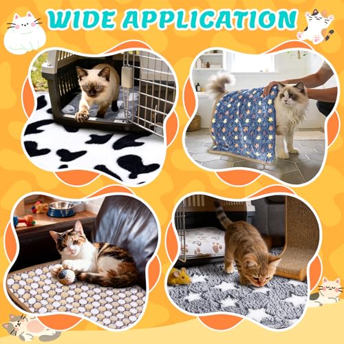 Eilyliafe 6 Pcs Guinea Pig Blankets Bedding Small Animal Cage Liners Sleep Mat Absorbent Reusable Pet Pee Bedding Pad Cover for Hamster Ferret Chinchilla Rabbit Hedgehog (14 x 28 Inch) - size: 14 x 28 Inch