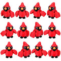 Honoson 12 Pcs 3D Printed Animals 5-7cm, Cardinal Bird | Articulated Fidget Animals, Flexible 3D Printed Figures for Stress Relief, Cute Mini Joints for Party Favors and Display - size: 5-7cm, style: Cardinal Bird