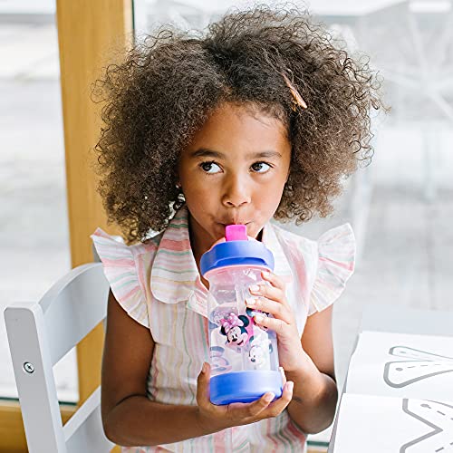 The First Years Disney Minnie Mouse Sip & See Kids Water Bottle - Water Bottle for Toddlers - Spill Proof Toddler Cup - 12 Oz - style: Minnie Mouse
