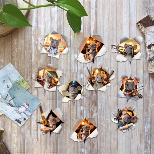 Vybonz Mouse Stickers Cute Mice Funny Animal Kawaii Decal Pack | Mouse Stickers, Cute Mouse Vinyl Decals, Funny Mice Character Stickers, Gifts For Mouse Lovers, Animal Lovers - color: Mouse, size: 3in