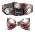ARING PET Christmas Dog Collar Bowtie, Cute Red Green Xmas Holiday Pet Collars with Bow for Puppy Small Medium Large Boy Girl Dogs-XS - color: Christmas-Plaid, size: X-Small (Pack of 1)