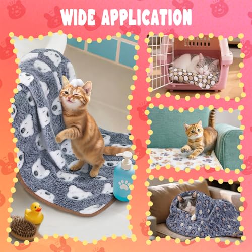 Eilyliafe 6 Pcs Guinea Pig Blankets Bedding Small Animal Cage Liners Sleep Mat Absorbent Reusable Pet Pee Bedding Pad Cover for Hamster Ferret Chinchilla Rabbit Hedgehog (30 x 42 Inch) - size: 30 x 42 Inch