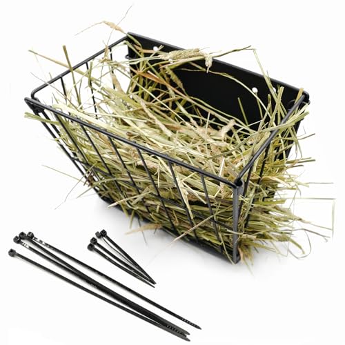 Black Metal Rabbit Foldable Hay Feeder | Hay Rack Holder, Rabbit Accessories & Supplies, For Small Animals