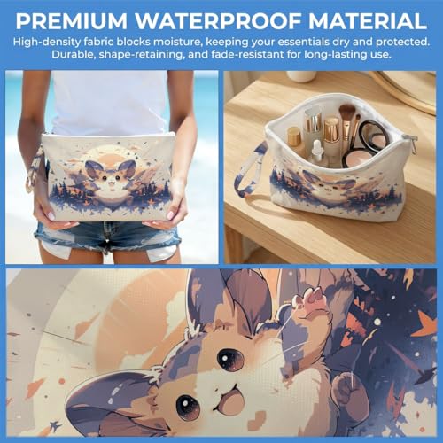 ENGVZ Wet Dry Bag, Waterproof Travel Pouch, Large Zipper Bag For Swimsuits, Diapers, Toiletries, Makeup, Women And Girls Cute Flying Sugar Glider Over Forest - color: Squirrel