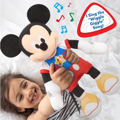 Disney Junior Mickey Mouse Funhouse Singing Fun Plush (Styles May Vary) | Lights and Sounds, Interactive Plush, Sings the "Hot Dog Song" or "The Wiggle Giggle" Song
