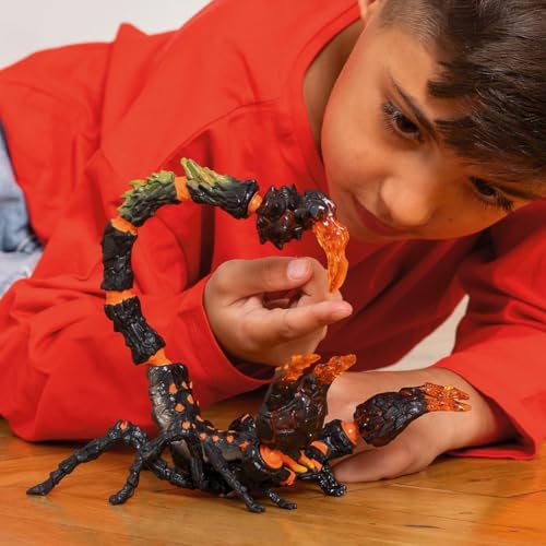 Schleich Eldrador - Lava Scorpion Toy Figurine - Kids Ages 7+ | 70142 | Monster Figurine, Battle Creature Toy for Boys 7+, Fantasy Beast, Action Figure Gifts, Screen-Free Imaginative Pretend Play