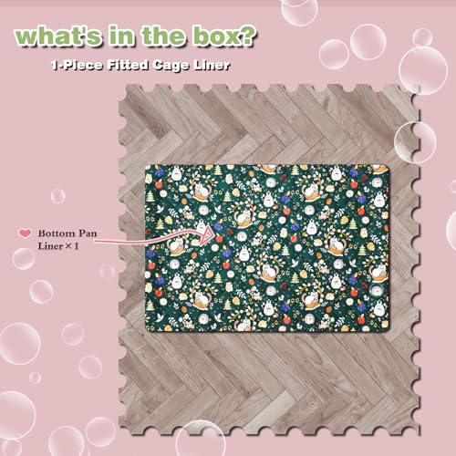 Ferret Cage Liner for Ferret Nation & Critter Nation Cage | Washable Bedding, Leakproof Cage Accessories for Ferrets, Chinchillas, Rats & Other Small Animals(Bottom Pan Liner) - style: Bottom Pan Liner