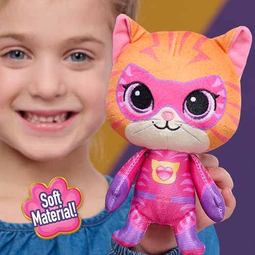 Disney Jr. SuperKitties Ginny Small Plush, Su-Purr Wild Stuffed Animal | 7-inch, Kitten, Toy for Fans, Girls, Kids, Ages 2 and Up, by Just Play