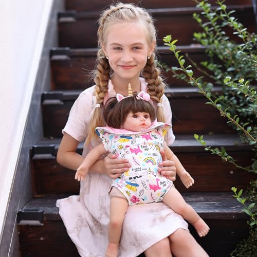 GAGAKU Toy Doll Carrier, Reborn Baby Doll Accessories for Toddlers Kids Aged 3+ Years Old - Pink - Rainbow Amusement Park - color: 7_pink Rainbow Amusement Park