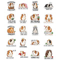 20PCS Guinea Pig Stickers - Cute Hamster Stickers, Funny Cartoon Animal Vinyl Decals for Laptop Water Bottle Notebook Phone Skateboard, Guinea Pig Lover Gift Aesthetic Pet Stickers - style: Guinea Pig Stickers