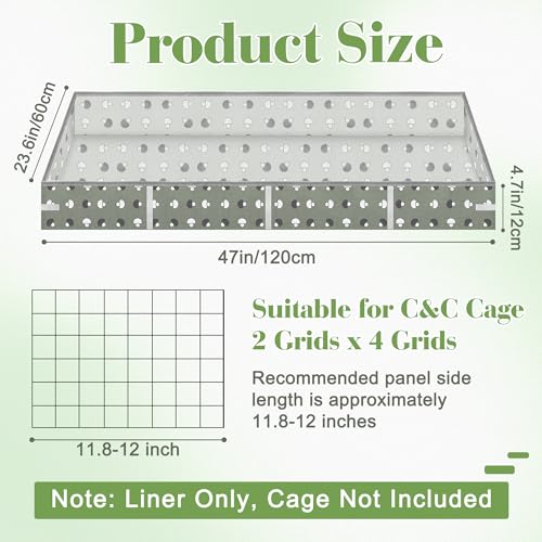 Guinea Pig Cage Liner 47''L x 24''W, Waterproof Cage Liner for Small Animals Guinea Pig Habitat Pad Washable Base for Rabbit Animals