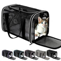 Cat Carrier, Soft-Sided Pet Carrier Bag, Breathable Mesh, Black (White, 20 * 13 * 13) - color: white, size: 20.0"L x 13.0"W x 13.0"H