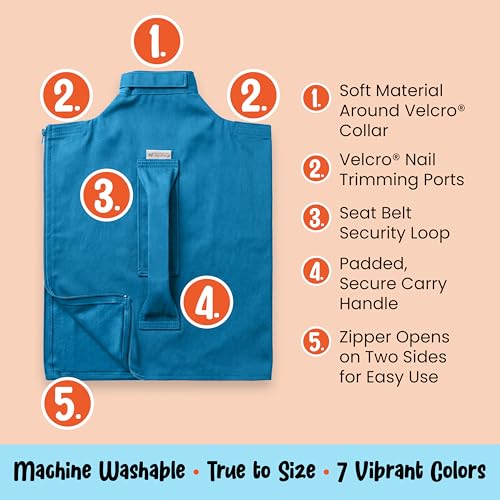 Cozy Comfort Carrier - Extra Small Light Blue Cat Carrier Soft and Pet Carrier Administration, Grooming, Vet Visits, Dental Care, and Nail Trimming - color: Light Blue, size: X-Small