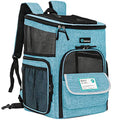 PetAmi Dog Backpack Carrier, Airline Approved 4-Way Entry Cat Backpack Carrier, Ventilated Mesh, Collapsible Pet Carrier for Small Puppy, Kitten, Hiking, Travel Car, Vet, up to 18 lbs, Turquoise - color: Turquoise