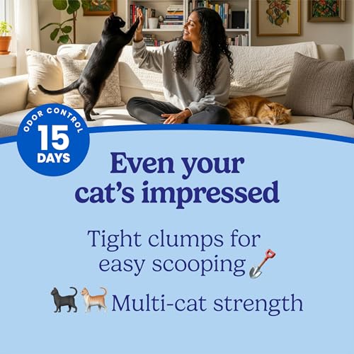 Fresh Step Advanced Extreme Clump Multi Cat Clumping Litter, 18.5 lb., 2 Pk | Forms Tight Clumps, Easy To Scoop, Scented, Ammonia Block Technology, Low Dust, Compatible with Most Auto Litter Boxes - size: 37 lb