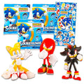 Sonic the Hedgehog Blind Bag Party Favors 3 Pack – Bundle with 3 Sonic Mystery Bags with Mini Sonic Figurines Plus Stickers | Sonic Action Figure Set for Kids, Boys, Girls