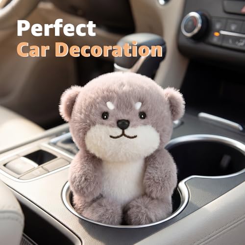 Ditucu Palm-Sized Otter Stuffed Animals Cute Soft Mini Plush Doll Small Plushies Toys Gifts for Kids Brown 6 inch - style: Otter