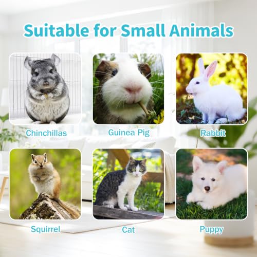 BWOGUE Bunny Tunnel Bed, 2-in-1 Collapsible Rabbit Tunnel Hideout with Mat | Removable Mat for Washing, 46.8 in Length, Ball Toy for Play, Cats Rabbits Guinea Pigs, Clouds Blue - color: Clouds Blue