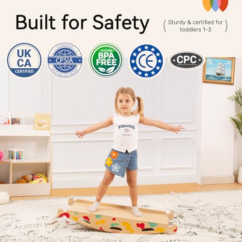 Pikler Triangle Set, Montessori 8-in-1 Climbing Set with Cushion | Wood Jungle Gym for 18M-5Y, Foldable, Reversible Animal Slide, Patent-Protected, 2.35in Gap, ASTM F963, Rainbow - color: Rainbow