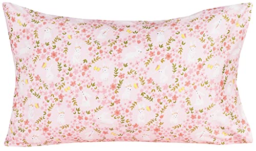 Scientific Sleep Pink Flower Floral Rabbit Bunny 100% Cotton 4 Pcs Twin Bed Sheet Set Kids Toddler Teen, Flat Sheet & Fitted Sheet & Pillowcase Kids Bedding Set (Rabbit Flower, Full) - color: Rabbit Flower, size: Full