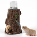 Adjustable No Drip Ceramic Hamster Water Bottle for Glass Tank | 80ML Chew Proof Ceramic Water Dispenser Adjustable Hieght, Stable Stand Holder for Syrian Dwarf Hamster, Mice, Rat