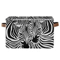 Storage Basket Cube Animal Zebra Print Large Collapsible Toys Storage Box Bin Laundry Organizer for Closet Shelf Nursery Kids Bedroom,15x11x9.5 in,1 Pack
