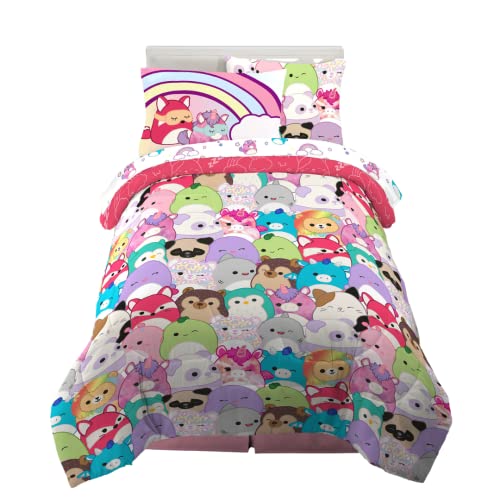 Franco Squishmallows Bedding Super Soft Comforter and Sheet Set with Sham, 5 Piece Twin Size - color: Squishmallows, size: 5 Piece Twin Size