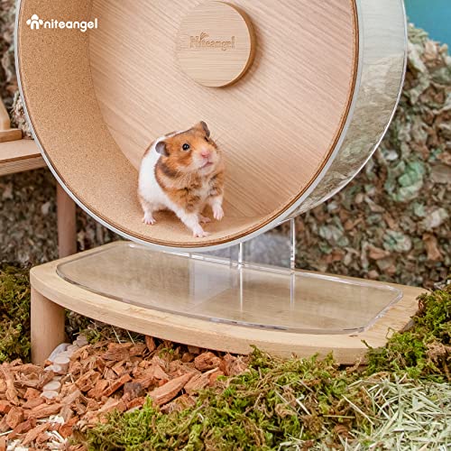 Niteangel Anti-Slide Hamster Wheel Platform: Medium Size & Elevates Height - size: Medium