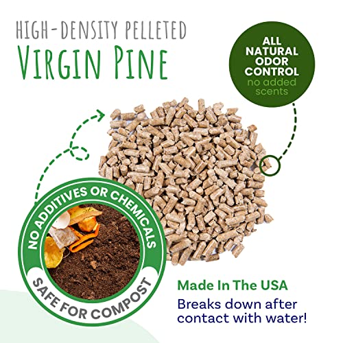 Small Pet Select Pine Pellet Bedding for Rabbits & Guinea Pigs, 8 lb | Absorbent Odor Control, Made in USA, Low Dust, Biodegradable, For Hamsters, Bunnies, Chinchillas & Small Pets - size: 8 Pound (Pack of 1)